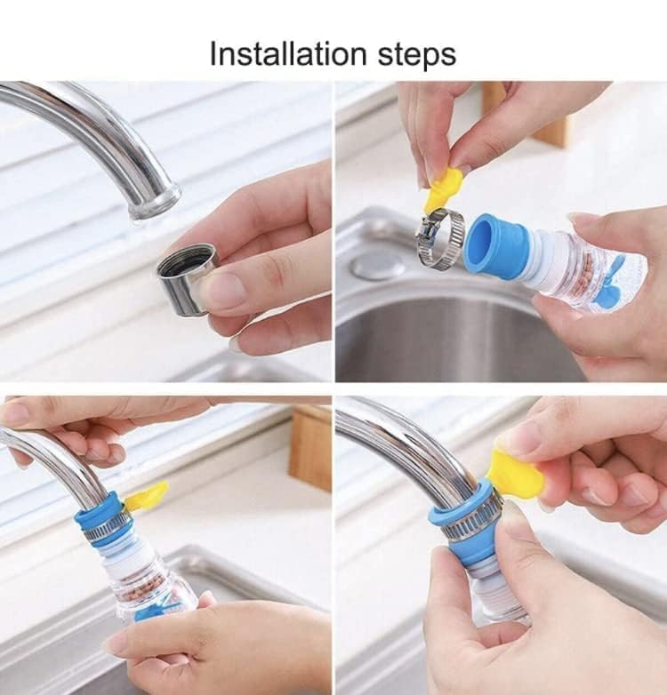 360° Adjustable Rotating Water Shower Head tab extension (pack of 3)