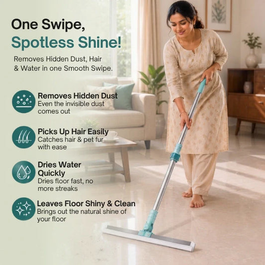 Extendable Floor Wiper | 180° Flexible Head