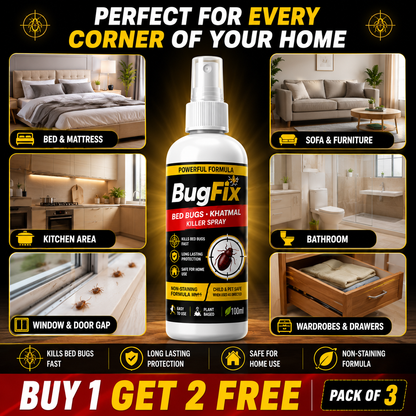 Bed Bug Killer Spray 100ml Buy 1 Get 2 Free