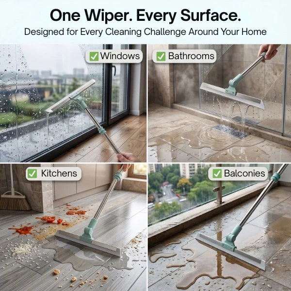 Extendable Floor Wiper | 180° Flexible Head