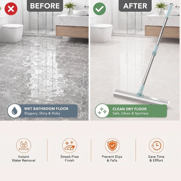 Extendable Floor Wiper | 180° Flexible Head