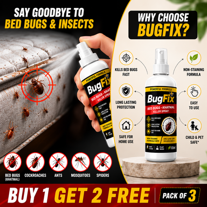 Bed Bug Killer Spray 100ml Buy 1 Get 2 Free