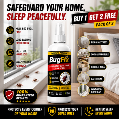 Bed Bug Killer Spray 100ml Buy 1 Get 2 Free