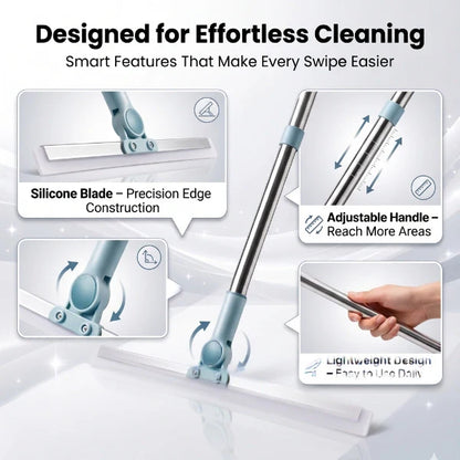 Extendable Floor Wiper | 180° Flexible Head