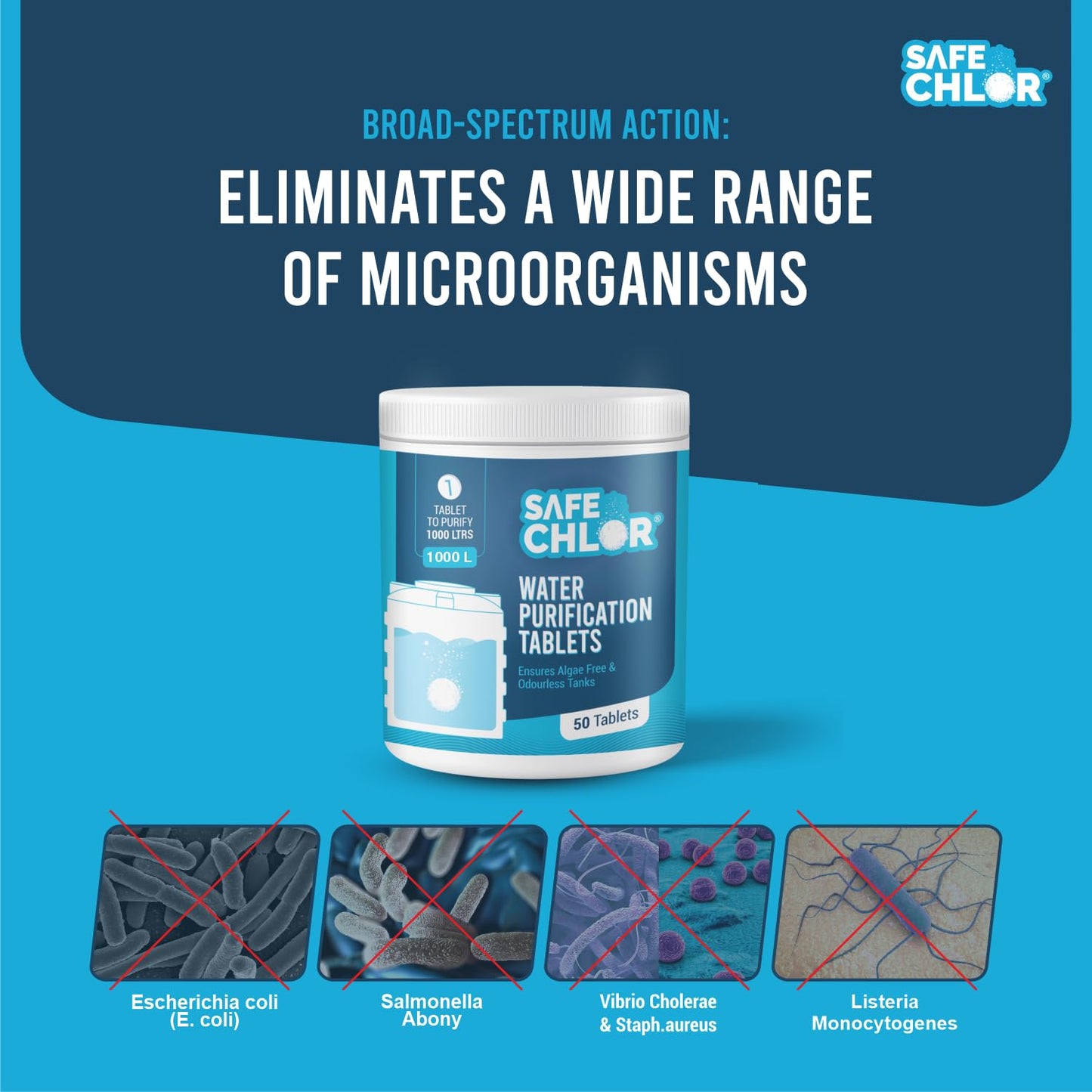 Water Tank Purification Tablets (One Tablet - 1000 Litres - Pure Water)