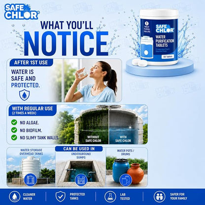 Water Tank Purification Tablets (One Tablet - 1000 Litres - Pure Water)