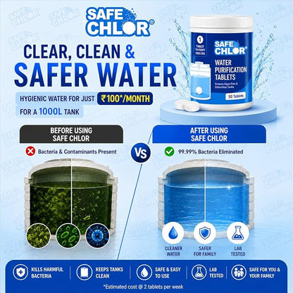 Water Tank Purification Tablets (One Tablet - 1000 Litres - Pure Water)