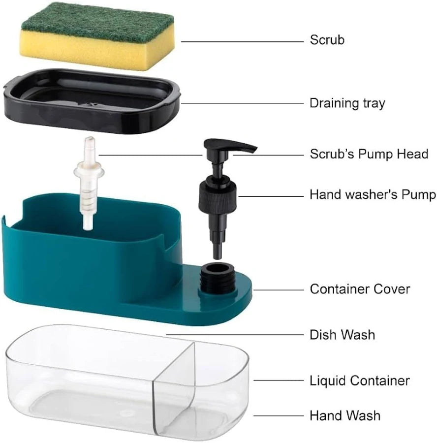3-in-1 Smart Kitchen Sink Organizer for Effortless Dishwashing