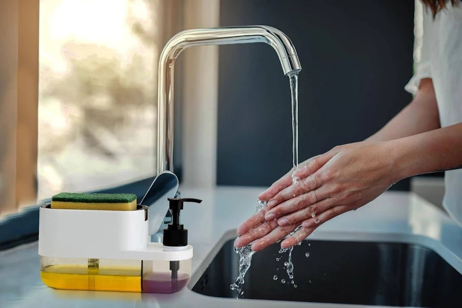 3-in-1 Smart Kitchen Sink Organizer for Effortless Dishwashing